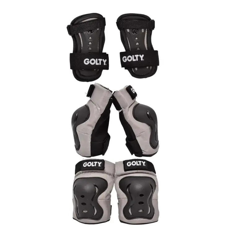 Kit de Protección Golty Skate Max Negro/Gris